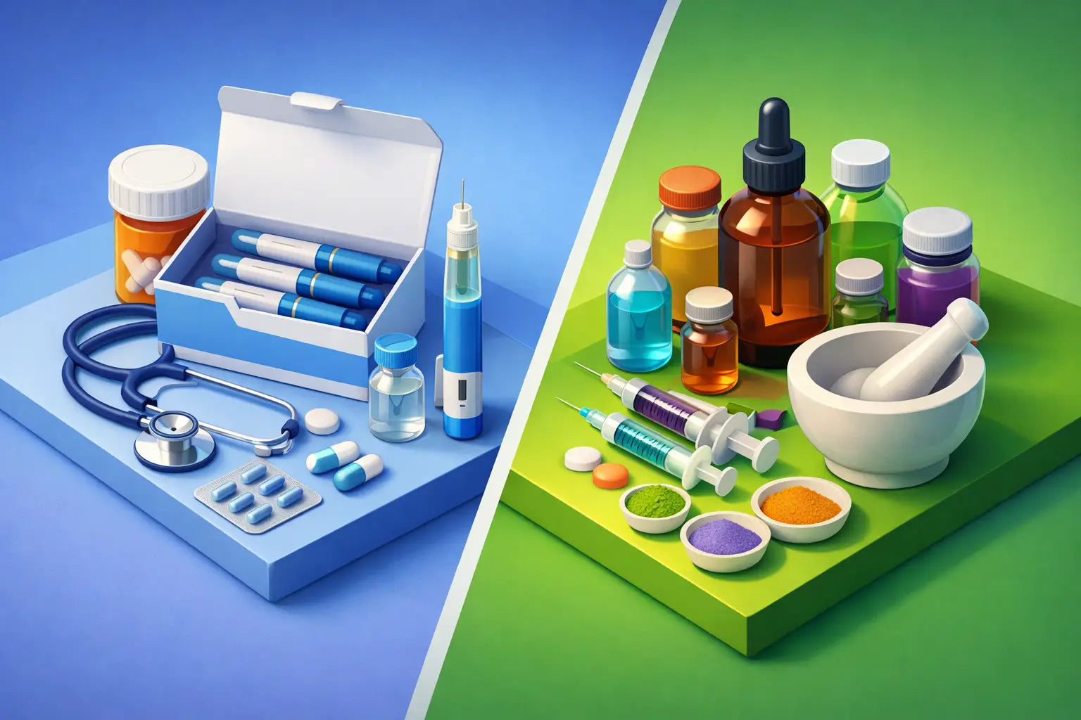 Prescription GLP-1 Versus Compounded Options