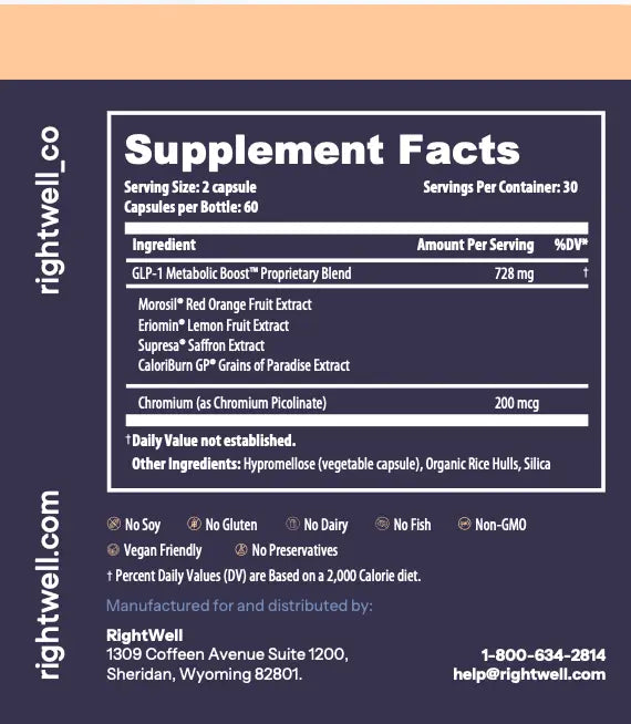 GLP - 1 Boost™ Increase GLP - 1 Signaling and Weight Loss Support - RightWell