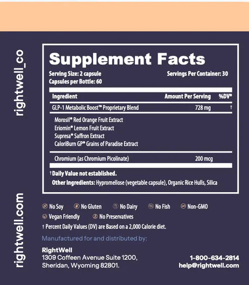 GLP - 1 Boost™ Increase GLP - 1 Signaling and Weight Loss Support - RightWell