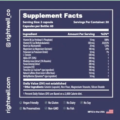 RightWell Energy Boost™ GLP - 1 Support Formula - RightWell