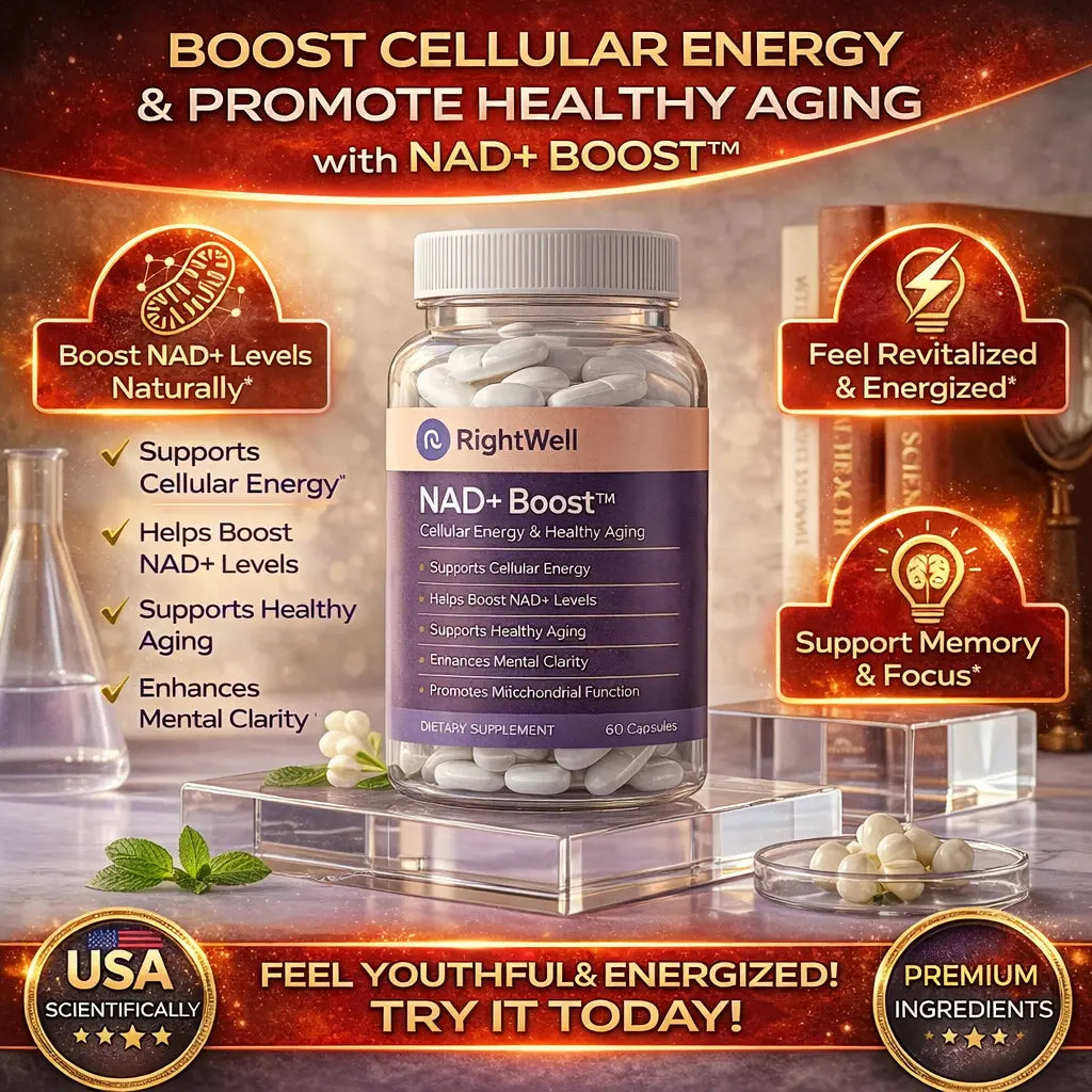 RightWell™ NAD+ Boost - Cellular Energy & Healthy Aging Support - RightWell